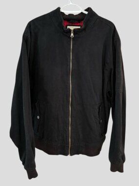 Old Navy Men's Cotton Canvas Black Casual Zip Up Jacket Size XL